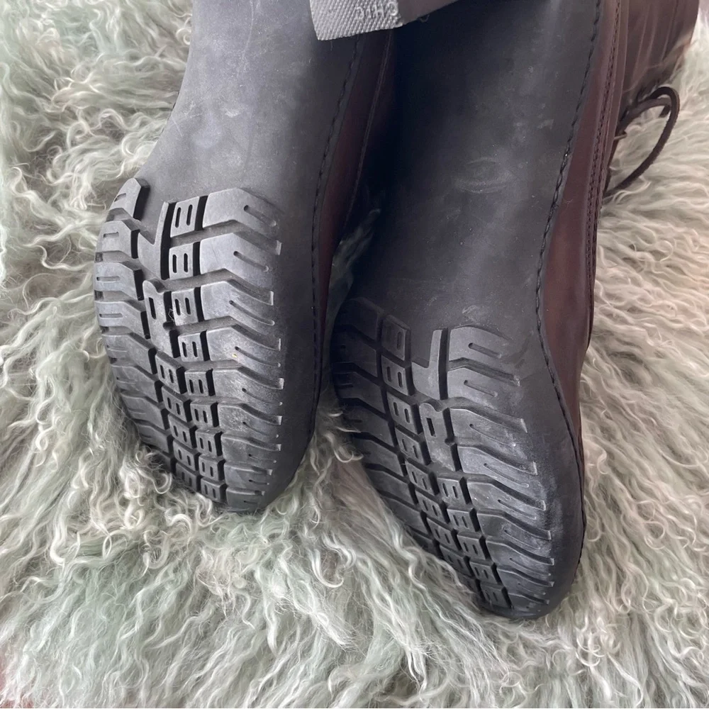 Ralph Lauren Dark Brown Lace Up Boots - Picture 7 of 9